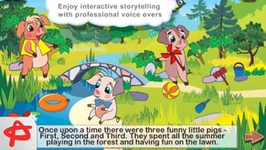 Three Little Pigs: Free Interactive Touch Book Image