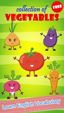 Vegetable Word Picture Matching Puzzles Fun Games screenshot