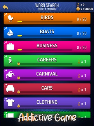 Wow Search: Classic Words Game screenshot