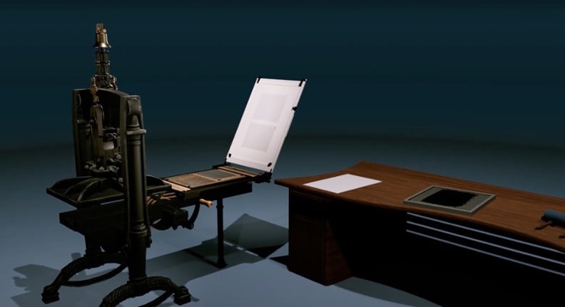 19th-century Printing Press Experience VR screenshot