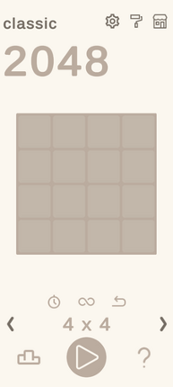 2048 screenshot