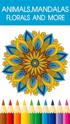 Adult Coloring Book - Free Mandala Color Therapy &amp; Stress Relieving Pages for Adults 2 Image