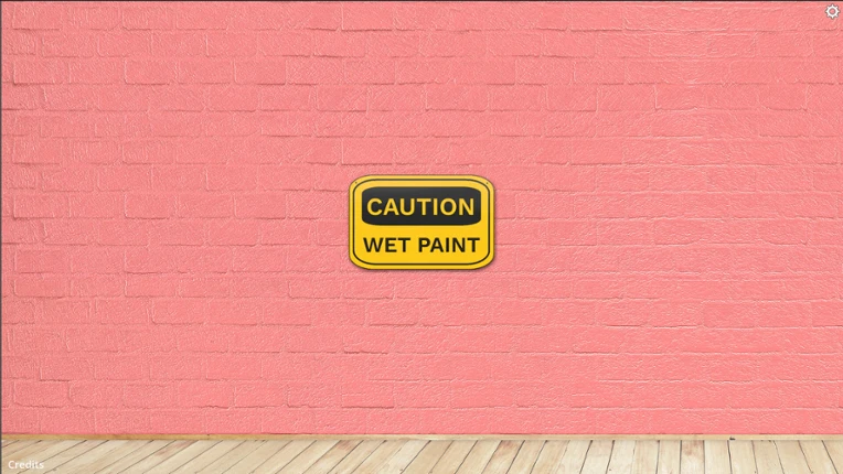 CAUTION WET PAINT screenshot