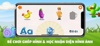 Dạy Bé Học Chữ Cái - Ghép Hình Image