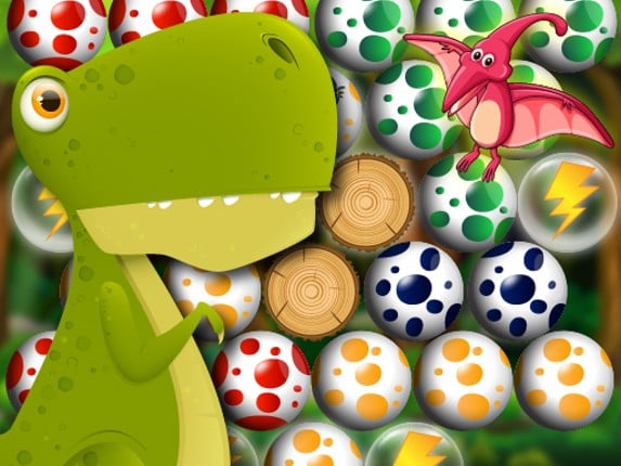 Egg Shooter Bubble Dinosaur Game Cover