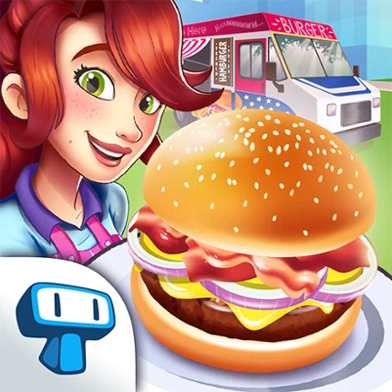 American Burger Truck: Cooking Image