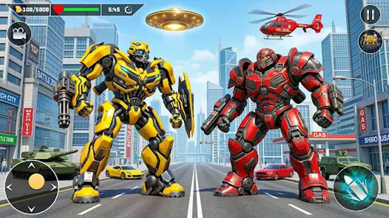 Taxi Car Robot Transformation screenshot