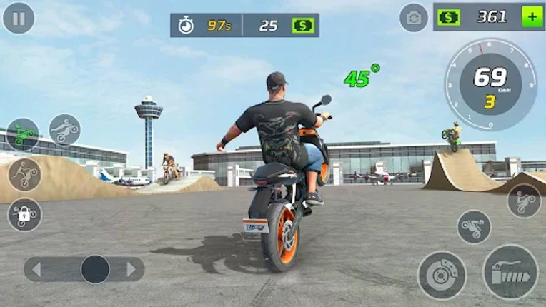 Moto Bike Stunt Wheelie Game Image