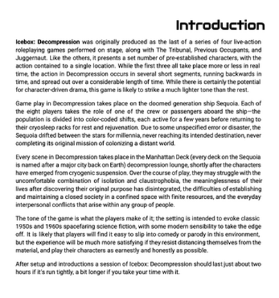 Icebox: Decompression screenshot