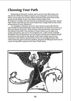 Miasma and Monsters Player's Pamphlet screenshot