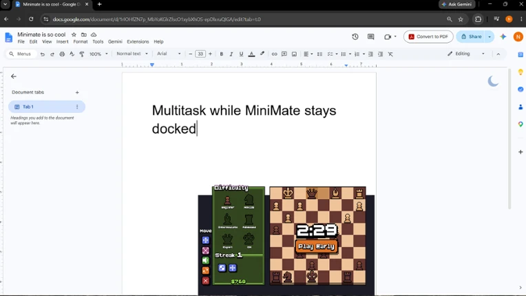 MiniMate screenshot