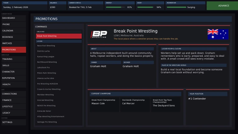Pro Wrestling: The Ascent Image