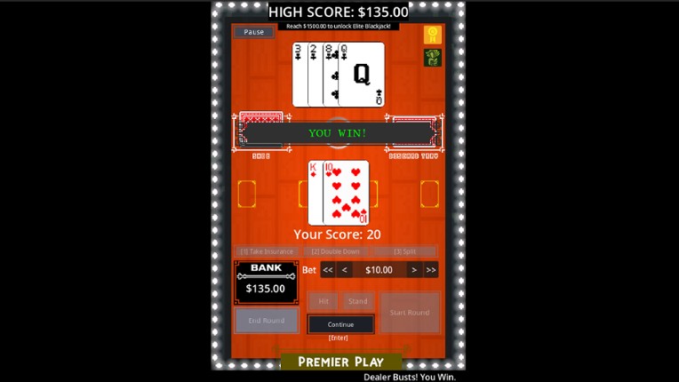 Blackjack 2D: Dealer's Gambit Image