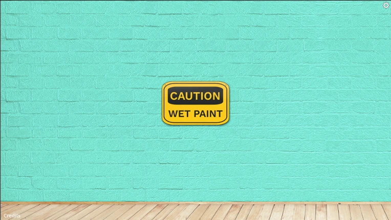 CAUTION WET PAINT screenshot