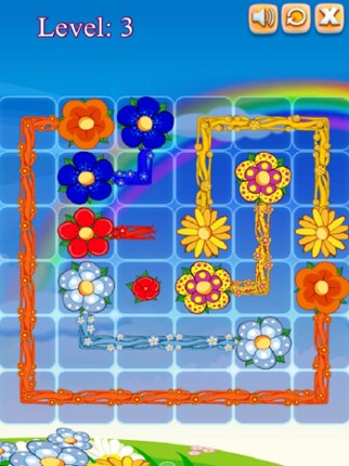 Flowers Connect Puzzle Image