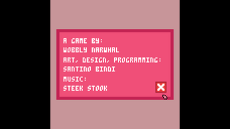 Flying Smiling Pink Blob Image