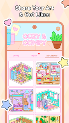 Cozy Home: Comfy Coloring Book screenshot