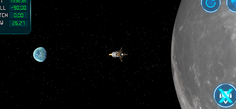 Moon Lander 3D Simulator Image