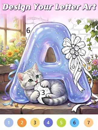 Letter Art Coloring Book screenshot