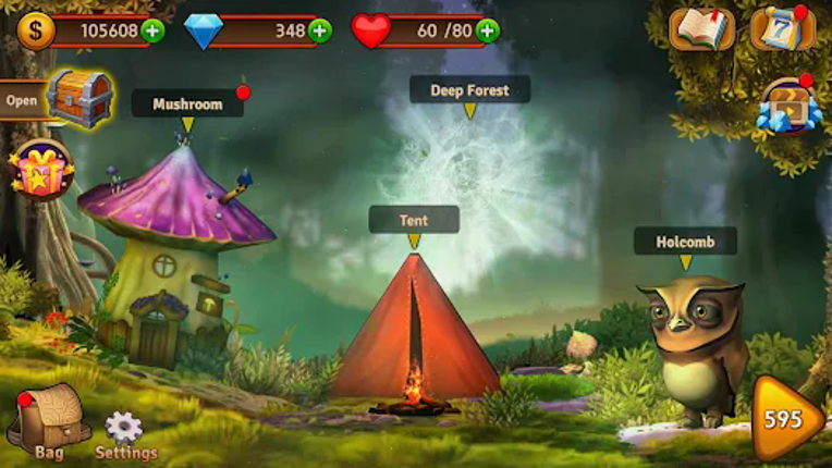 Match 3 Games - Forest Puzzle screenshot