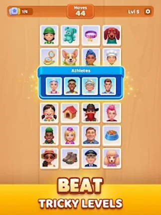 Association Match 4 Emoji Game screenshot
