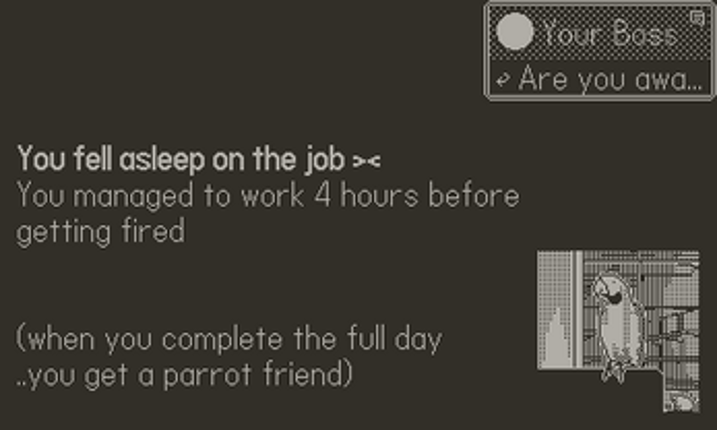 your boss is calling (playdate) screenshot