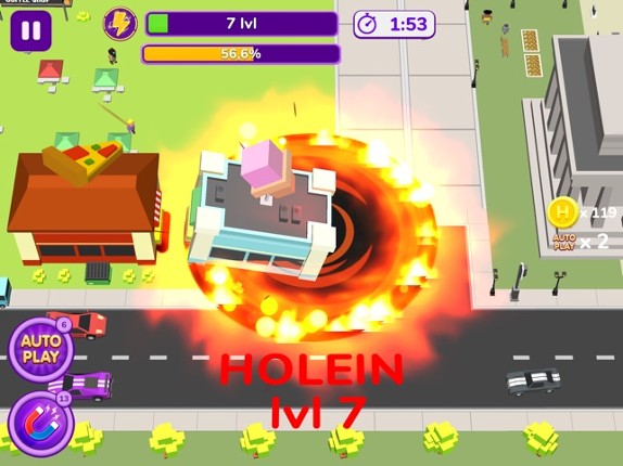 Holein. hole io blackhole game screenshot
