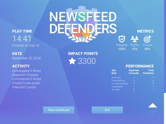 NewsFeed Defenders screenshot