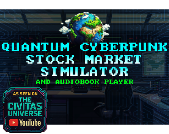Quantum Cyberpunk Stock Market Simulator Image