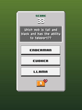 Quiz for Minecraft! screenshot