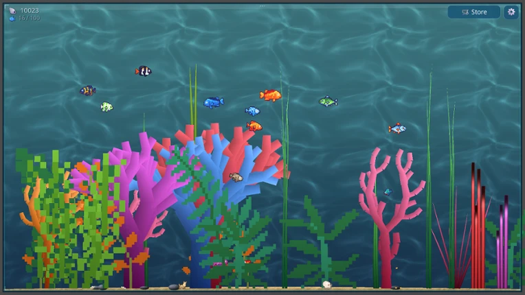 Reefling: A Cozy Desktop Aquarium Image