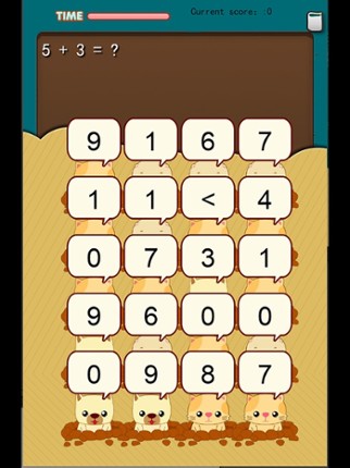 123 math in a primary school screenshot