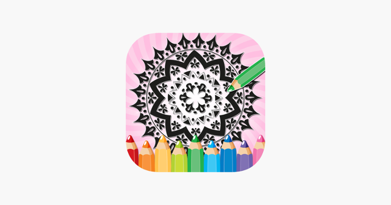 Adult Coloring Book Mandala - Free Fun Games for Stress Bringing Relax Curative Relieving Color Therapy Image