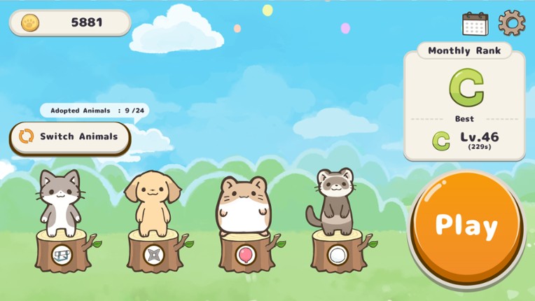 Animal Tenya Wanya: Cute Multitasking Image