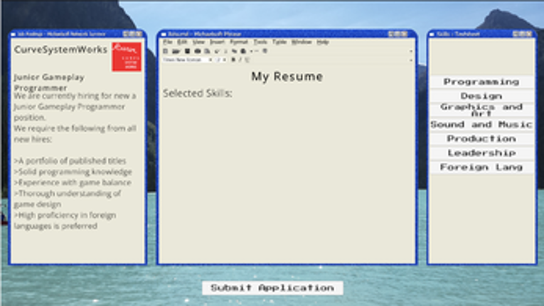 Apply To The Industry Simulator screenshot