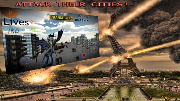 Clash Of Gargoyle 3D - An Epic Deamon War Against Earth's Air Force Fighter Jet (Free Arcade Version) screenshot