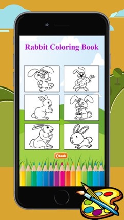 Coloring Book Rabbit free game for kids screenshot