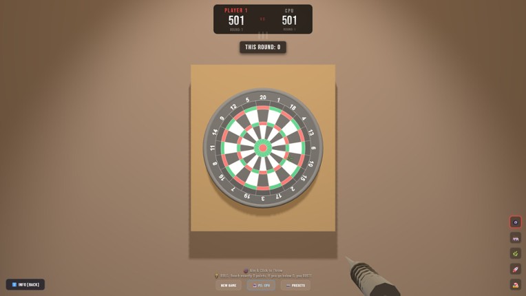 Dart Impact 3D Image