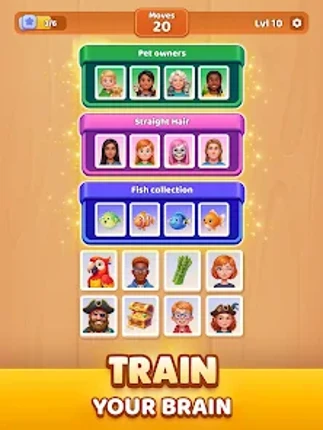 Association Match 4 Emoji Game screenshot