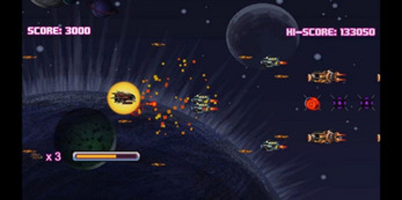 Space Shooter gametemplate screenshot