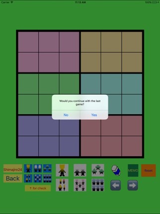 Tiger Easy SUDOKU 4x4 to 7x7 screenshot