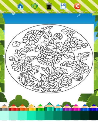 Adult Coloring Book Mandala - Free Fun Games for Stress Bringing Relax Curative Relieving Color Therapy screenshot