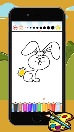 Coloring Book Rabbit free game for kids screenshot