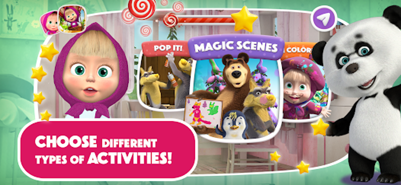 Masha and the Bear: Art Games screenshot