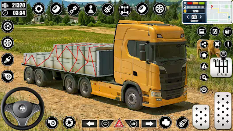 Heavy Truck Driving Cargo Game screenshot