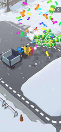 Snow shovelers - simulation screenshot