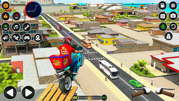 Pizza Delivery Bike Games 3D screenshot