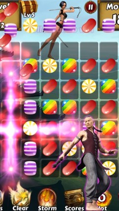 Kung Fu Candy Quest - Help Master Panda battle kungfu fighting warriors screenshot