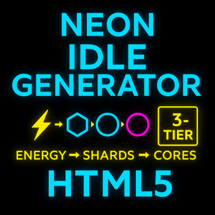 Neon Idle Generator – HTML5 Template (Rebrand & Resell) Image