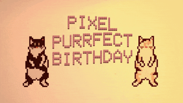 Pixel Purrfect Birthday Game Cover